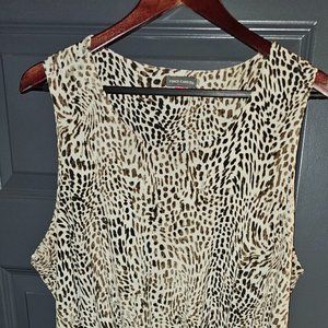 Vince Camuto Sleeveless Leopard Maxi